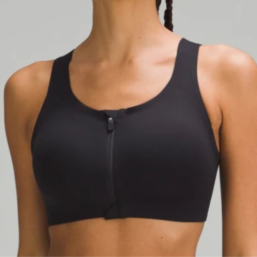 Sports Bra Enlite Front-Zip Bra  black 34D by Lululemon